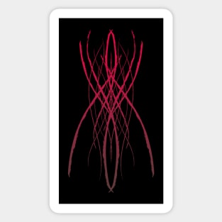 Red Spider Abstraction Sticker